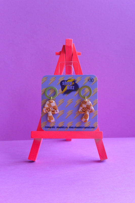 Pink Checkered Mushrooms