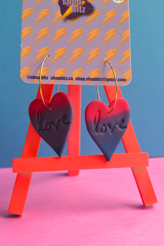 Bisexual Pride Hearts