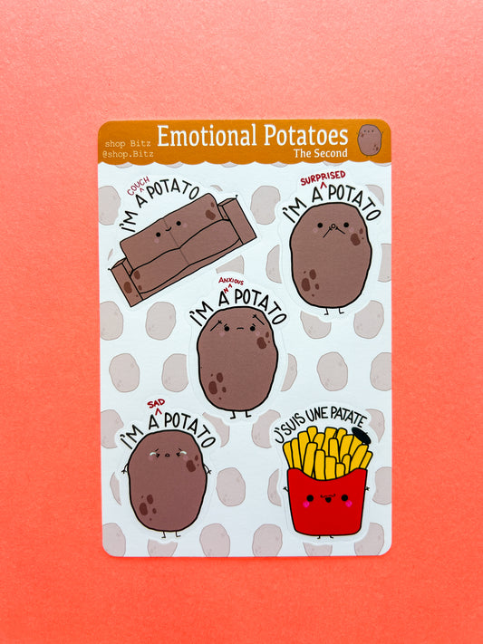 Emotional Potatoes the 2nd Sticker Sheet