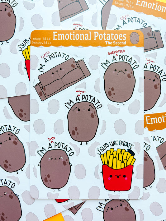 Emotional Potatoes the 2nd Sticker Sheet