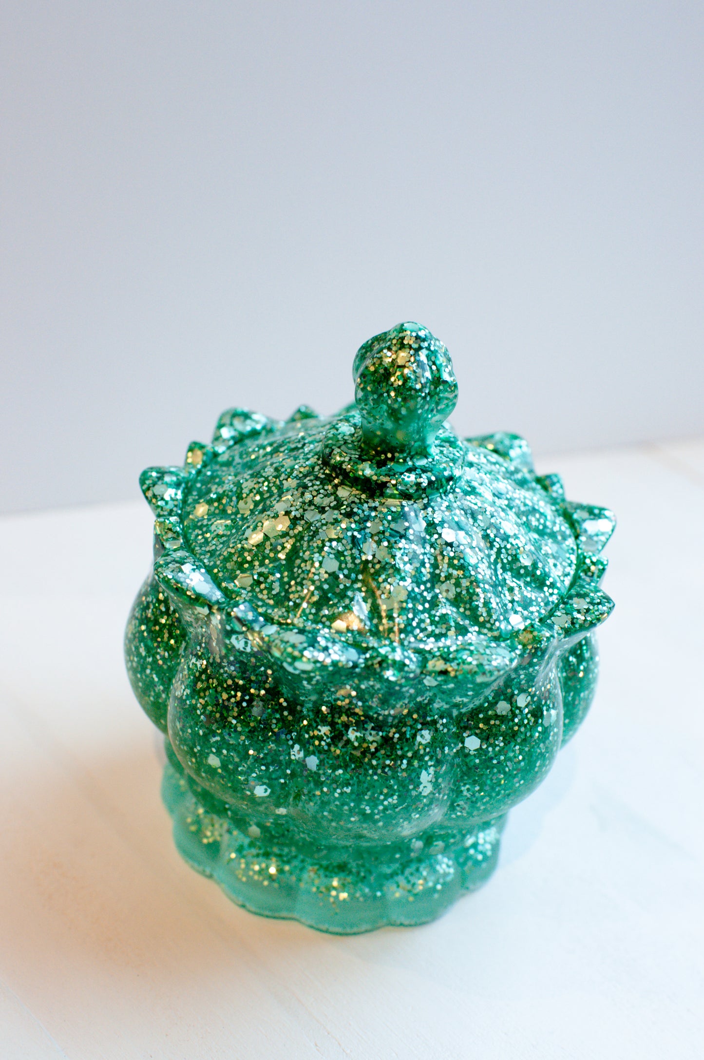 Green Glitter Jar