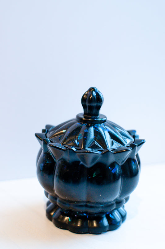 Black Cellophane Glitter Jar