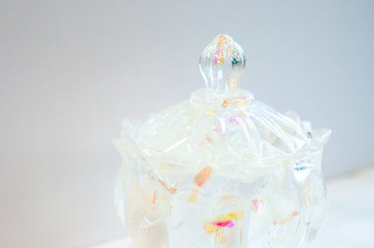 Clear Cellophane Glitter Jar